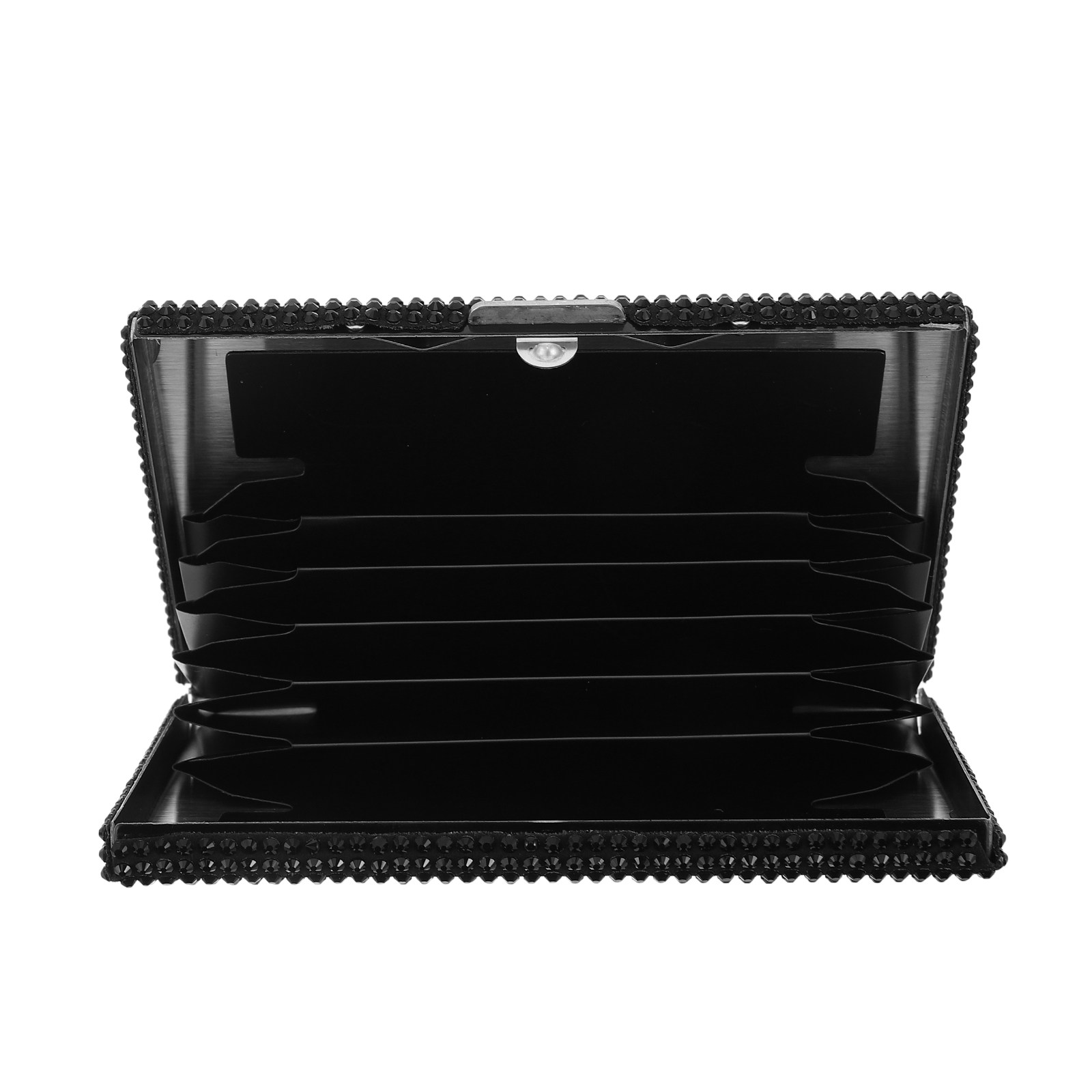 Car Trunk Organizer - Slim Metal Business Card Case Rhinestone