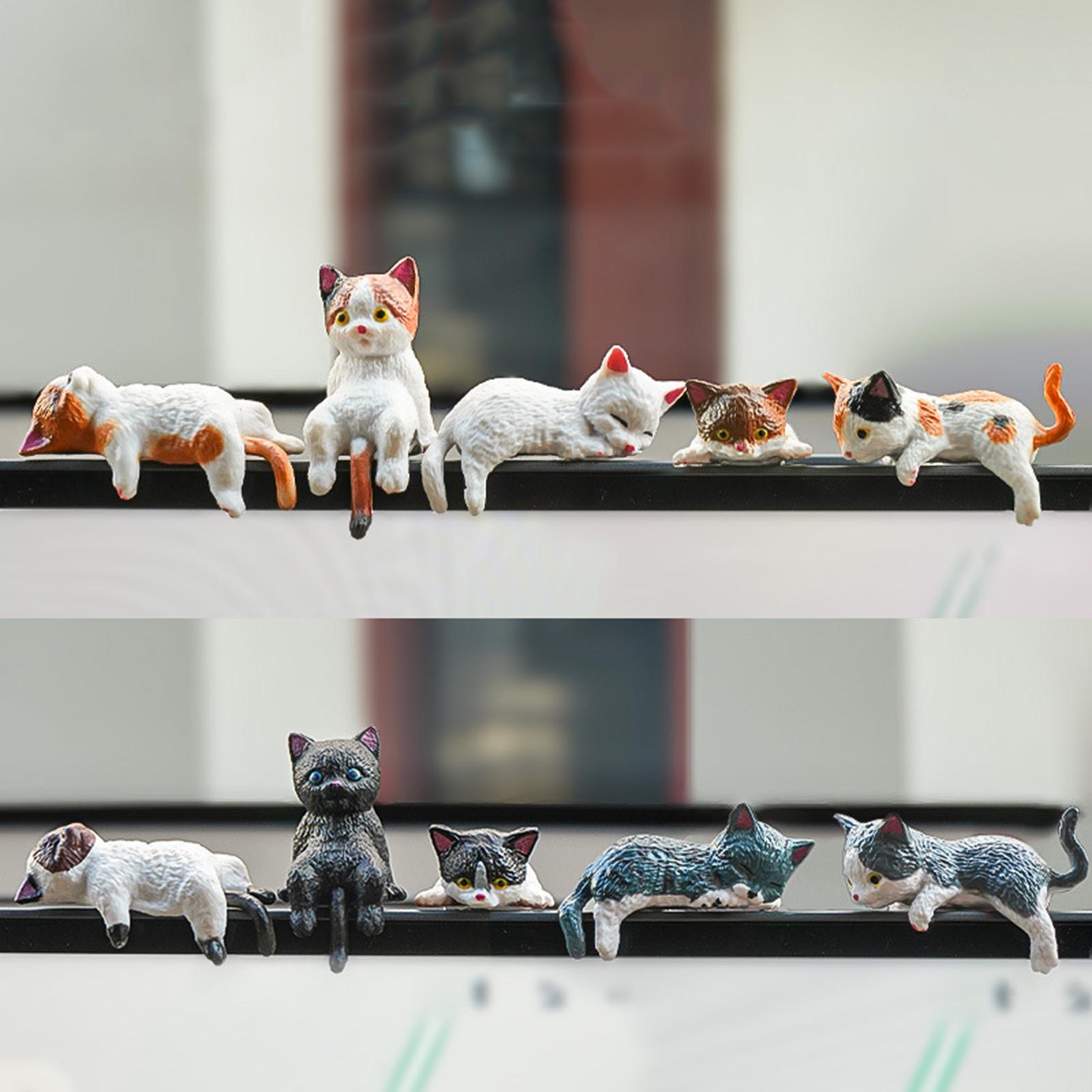 10pcs Cute Mini Cat Ornament C - огляд і ціна Car Accessories Oman