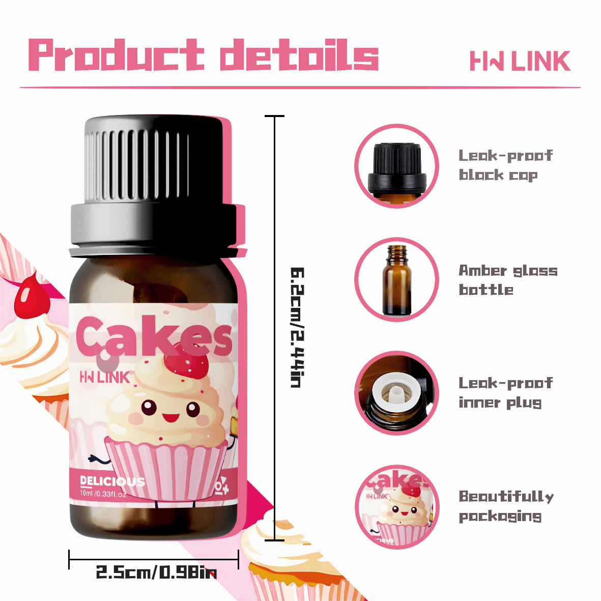 10ml Cakes Fragrance Oils Cand - огляд і ціна Car Fragrance Diffuser
